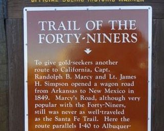 Trail of the Forty-Niners Marker